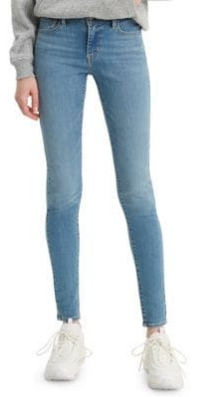 Levis 710 Blue Sz 31&32 Stretch Ankle Super Skinny - Picture 1 of 8